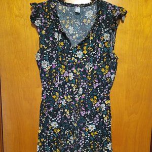 Old Navy, medium, black and floral